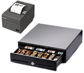 Bondrucker Epson mit Kassenschublade Metapace K-1